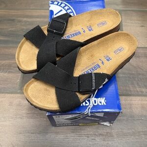 NEW Birkenstock Siena in Black size 38 narrow fit